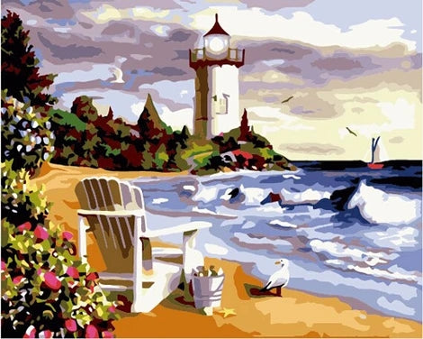 Lighthouse Diy Paint By Numbers Kits UK BU0045