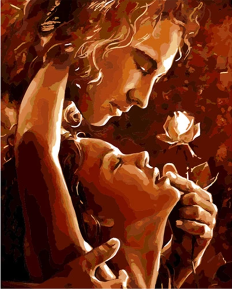 Lovers Portrait Diy Paint By Numbers Kits UK PO0742
