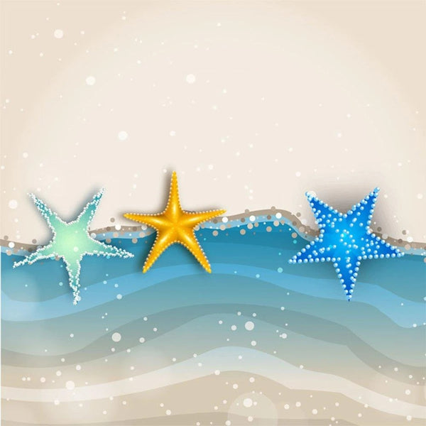 Colorful Starfish Diy Paint By Numbers Kits UK MA104