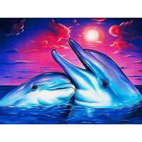 Dolphin Diy Paint By Numbers Kits MA190
