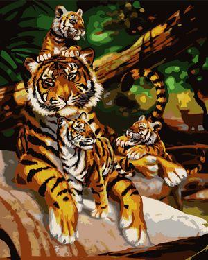 Animal Tiger Diy Paint By Numbers Kits UK AN0363