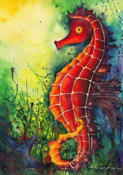 Seahorse Diy Paint By Numbers Kits UK MA113