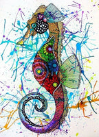 Colorful Diy Seahorse Paint By Numbers Kits UK MA115