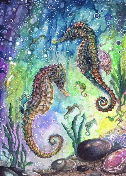 Beautiful Diy Seahorse Paint By Numbers Kits UK MA116