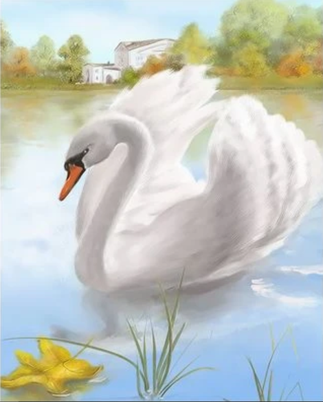 Animal Swan Diy Paint By Numbers Kits UK AN0734