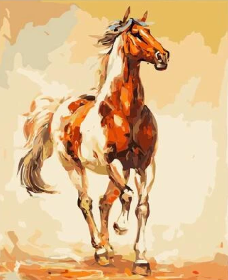 Horse Diy Paint By Numbers Kits UK AN0294