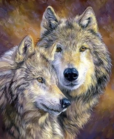 Animal Wolf Diy Paint By Numbers Kits UK AN0578