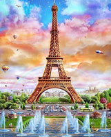 Fantasy Eiffel Tower Diy Paint By Numbers Kits LS302