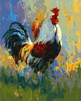 Cock Diy Paint By Numbers Kits UK FA0131