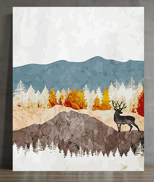 Diy Mountain Paint By Numbers Kits UK LS078