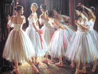 Ballerina Dancing Portrait Diy Paint By Numbers Kits UK PO0390