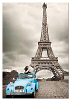 Car Landscape Eiffel Tower Diy Paint By Numbers Kits LS283