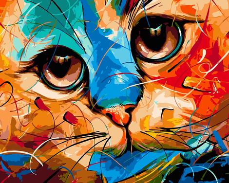 Cat Diy Paint By Numbers Kits UK PE0223