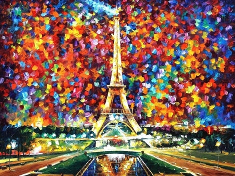 Scenery Eiffel Tower Diy Paint By Numbers Kits LS261