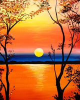 Sunset Scenery Diy Paint By Numbers Kits UK LS034