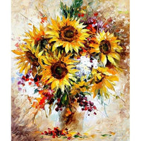 Flower Sunflower Paint By Numbers Kits UK PP0056