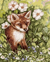 Animal Fox Diy Paint By Numbers Kits UK AN0706