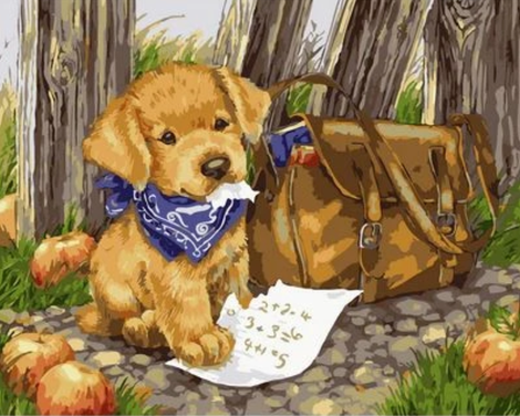 Dog Diy Paint By Numbers Kits UK PE0399