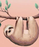 Cartoon Sloth Diy Paint By Numbers Kits UK For Kids CA001