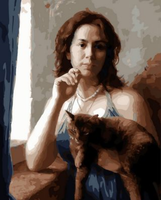 Portrait Woman Diy Paint By Numbers Kits UK PO0672
