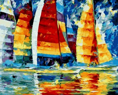 Boat Diy Paint By Numbers Kits UK PP0098
