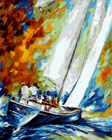 Boat Diy Paint By Numbers Kits UK PP0073