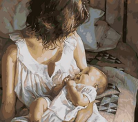 Mother And Baby Diy Paint By Numbers Kits UK PO0477