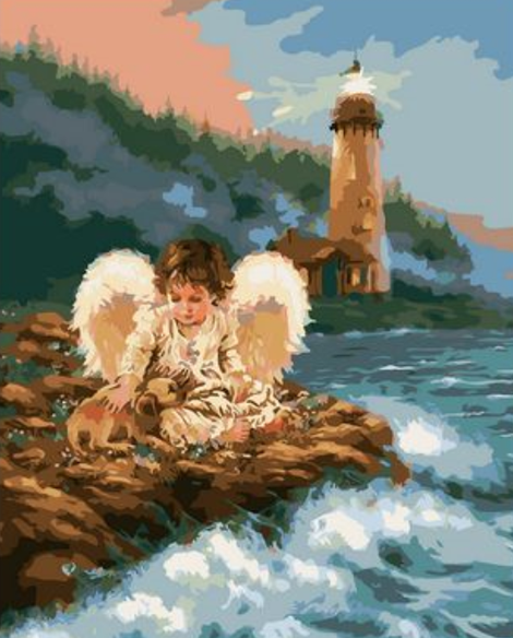 Angel Diy Paint By Numbers Kits For Adults UK PO0164
