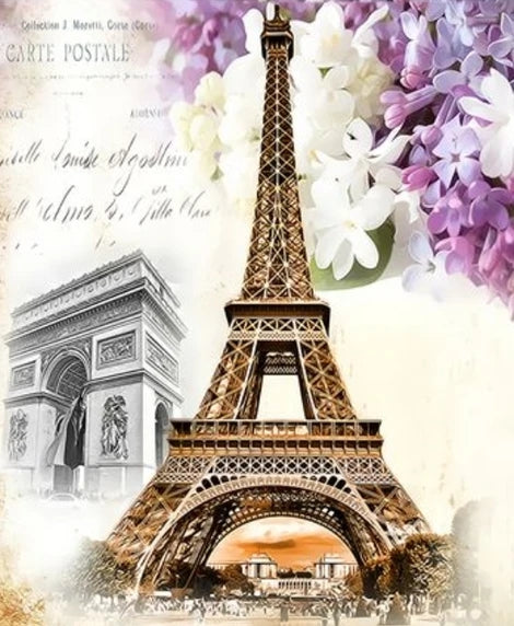 Eiffel Tower Diy Paint By Numbers Kits LS300