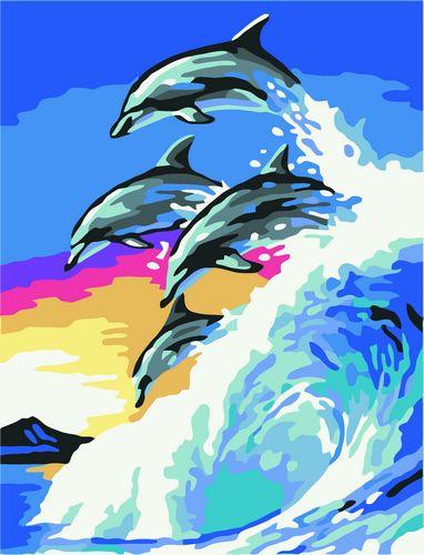 Dolphin Diy Paint By Numbers Kits MA183