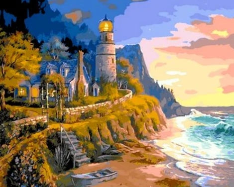 Lighthouse Diy Paint By Numbers Kits UK BU0043