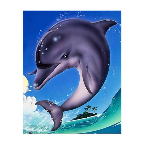 Dolphin Diy Paint By Numbers Kits MA203