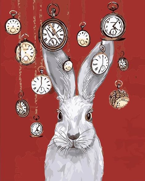 Rabbit Diy Paint By Numbers Kits UK FA0151