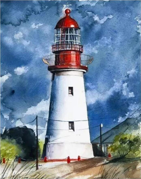Landscape Lighthouse Paint By Numbers Kits UK BU0014