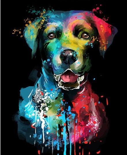 Dog Diy Paint By Numbers Kits UK PE0342