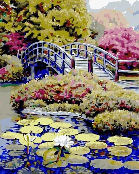 Landscape Diy Bridge Paint By Numbers Kits LS305