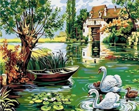 Animal Swan Diy Paint By Numbers Kits UK AN0733