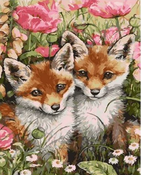 Animal Fox Diy Paint By Numbers Kits UK AN0700