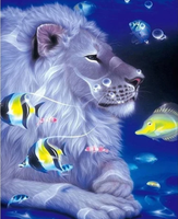 Animal Lion Paint By Numbers Kits UK AN0477