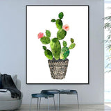 Flower Cactus Paint By Numbers Kits UK PP0052