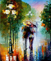 Lovers Under Umbrella Diy Paint By Numbers Kits UK PO0687