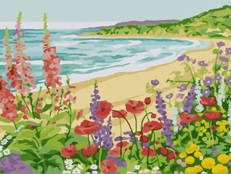 Landscape Seaside Diy Paint By Numbers Kits UK LS439
