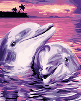 Dream Dolphin Diy Paint By Numbers Kits For Adults UK MA085