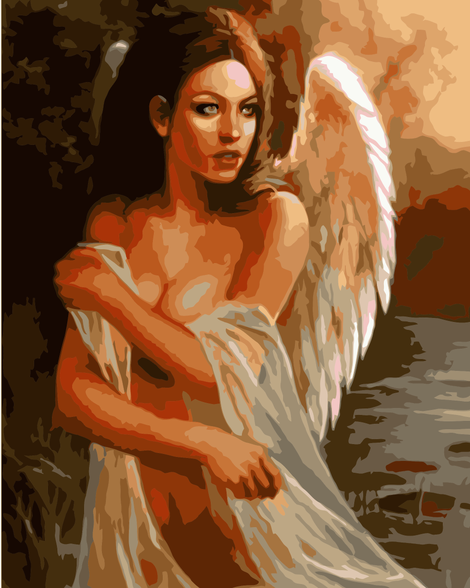 Angel Diy Paint By Numbers Kits For Adults UK PO0149