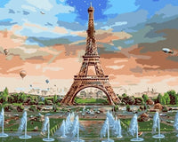 Diy Eiffel Tower Paint By Numbers Kits LS297
