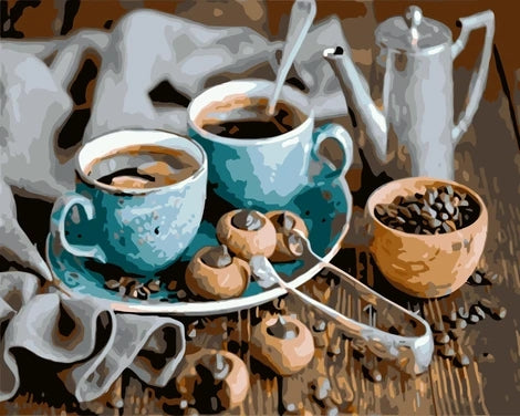 Coffee Paint By Numbers Kits FD291