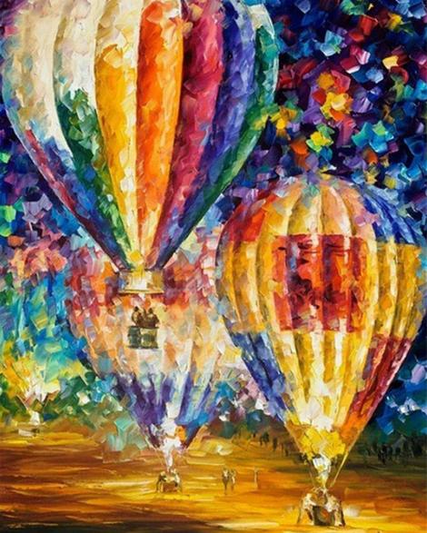 Hot Air Balloon Diy Paint By Numbers Kits UK PP0035