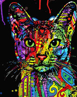 Pop Art Cat Diy Paint By Numbers Kits UK PE0006