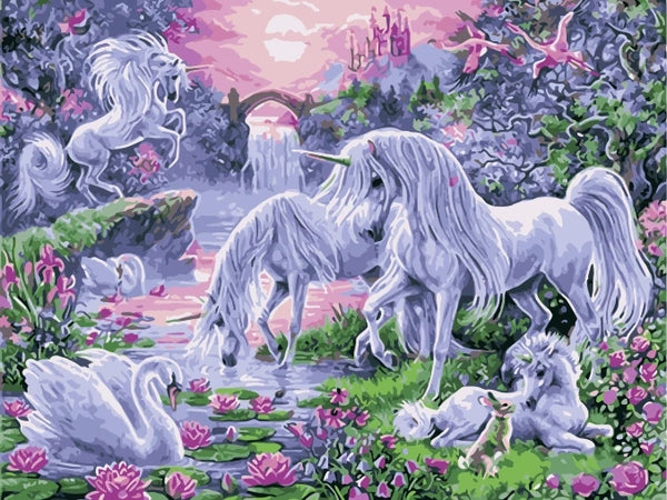 Diy Unicorn Paint By Numbers Kits MA180