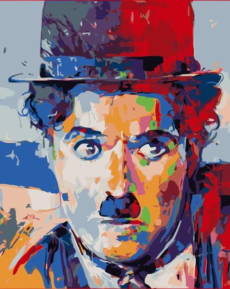 Chaplin's Portrait Diy Paint By Numbers Kits UK PO0128
